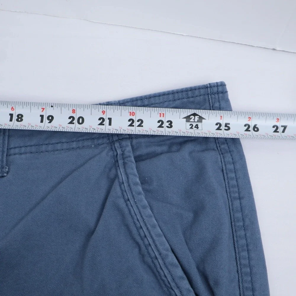 Op Ocean‎ Pacific Men's Slate Blue Chino Casual Preppy High Rise Shorts Size 50